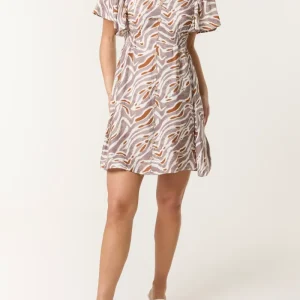 Animal Print Coconut Button Through Dress