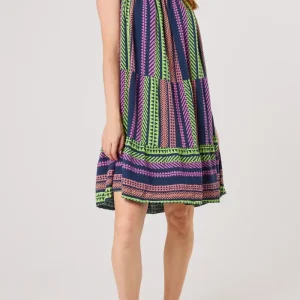 Aztec Cheesecloth Cami Mini Dress